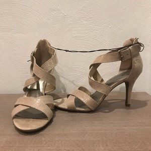 *NEW* Worthington Cari Taupe Heeled Sandals